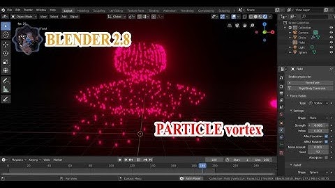 Blender 2.8 Particle effect: Vortex