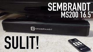 SEMBRANDT MS20016.5&quot; Mini Soundbar Unboxing | Tagalog