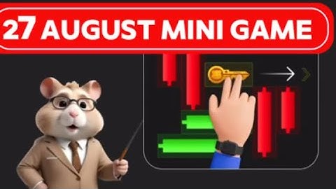 "The Puzzle is Solved! Hamster Kombat Mini Game - August 27- Victory!"