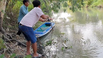 Trao Tiền Cho Bác 2 Ra Sông Câu Cá Về Làm Khô Một Nắng Chiên Giòn Ăn Cháo Trắng.Góc Làng Quê #166