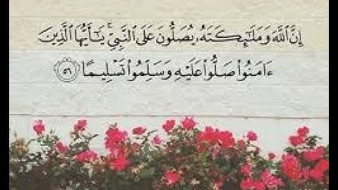 فضل الصلاة على النبي ايات عطرة من القران الكريم ايات جميلة