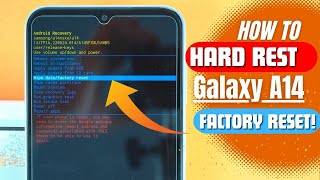 How To Hard Reset Samsung Galaxy A14 | Forgot Pattern\/PIN Unlock