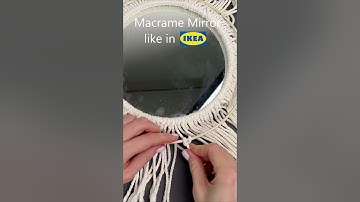 Macrame mirror😍 Tutorial on my channel #macrame #ikea #mirror #diy