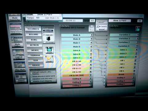 Basic steps to convert style in style works XT universal 4.50