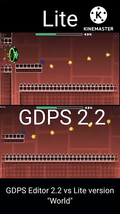 World by DoramiGamerGD (GDPS Editor 2.2 and GDPS Editor 2.2 Lite comparison) #shorts #geometrydash