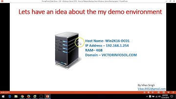 08 - Windows Server 2016 - How to Restore Backup from Windows Server Backup Step by step