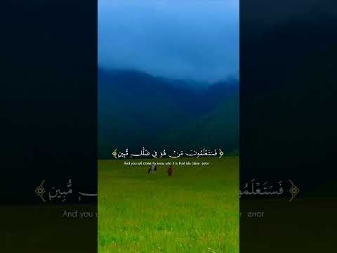 قل هو الرحمن آمنا به وعليه توكلنا فستعلمون من هو في ضلال من سورة الملك 29