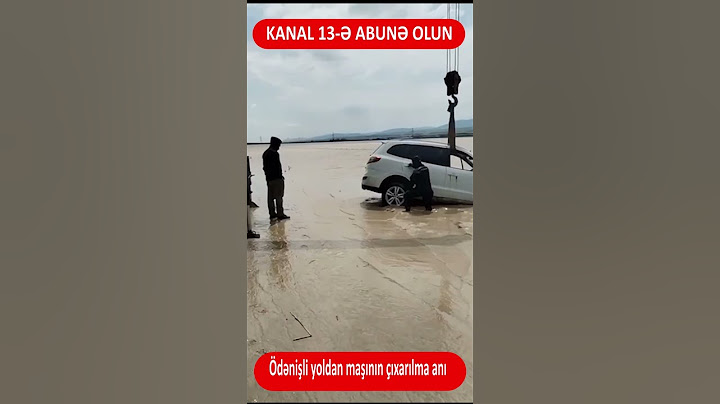Ödənişli yolda yağış sularında batan maşını BELƏ ÇIXARDILAR