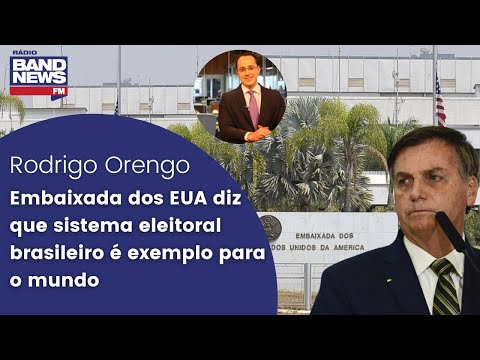 Embaixada dos EUA diz que sistema eleitoral brasileiro é exemplo para o mundo