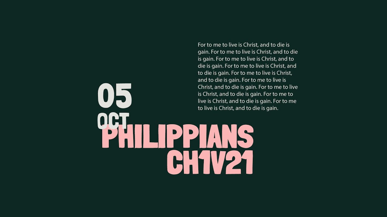 Daily Devotional with Pete Coe // Philippians 1:21 Cover Image