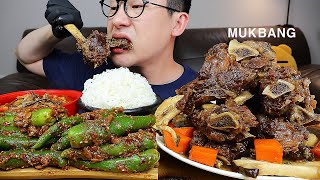 ASMR MUKBANGㅣBig size Braised Beef Ribs & Spicy Chicken Soup ㅣEATING SHOW