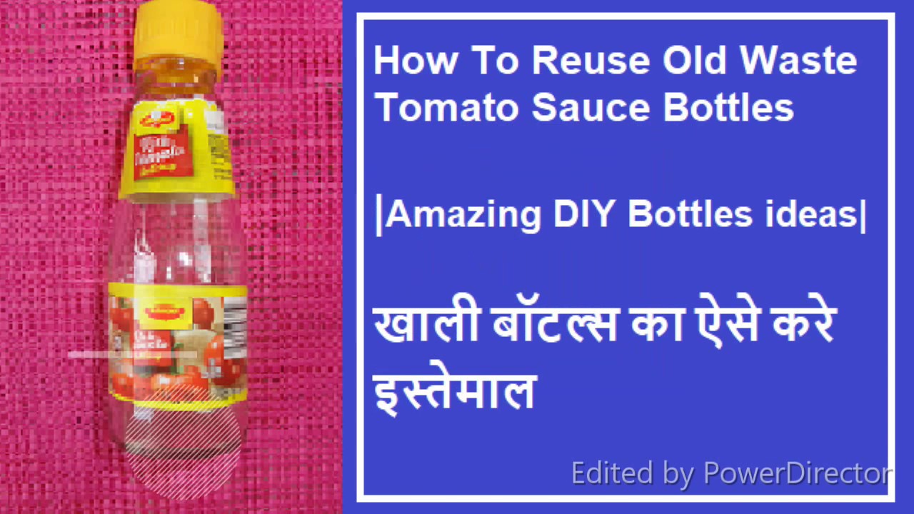 DIY Waste Tomato Sauce Bottles Decoration Ideas How To Reuse Empty