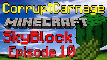 Minecraft SkyBlock 2.1 Episode 10 - Cacti Farm and Cactus Green
