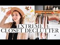 *NEW* EXTREME CLOSET DECLUTTER + TRY-ON | Cozy Outfits For Autumn |KonMari CAPSULE WARDROBE CLEANOUT