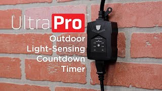 70301 Ultrapro Outdoor Light-Sensing Digital Countdown Timer - Installation