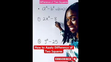 Difference of Two Squares: How to apply it. #viralmathshorts