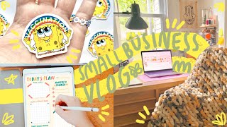Happy Small Biz Days: New Designs, 100th Order, Packing Orders &amp; School Update (Small Business Vlog)