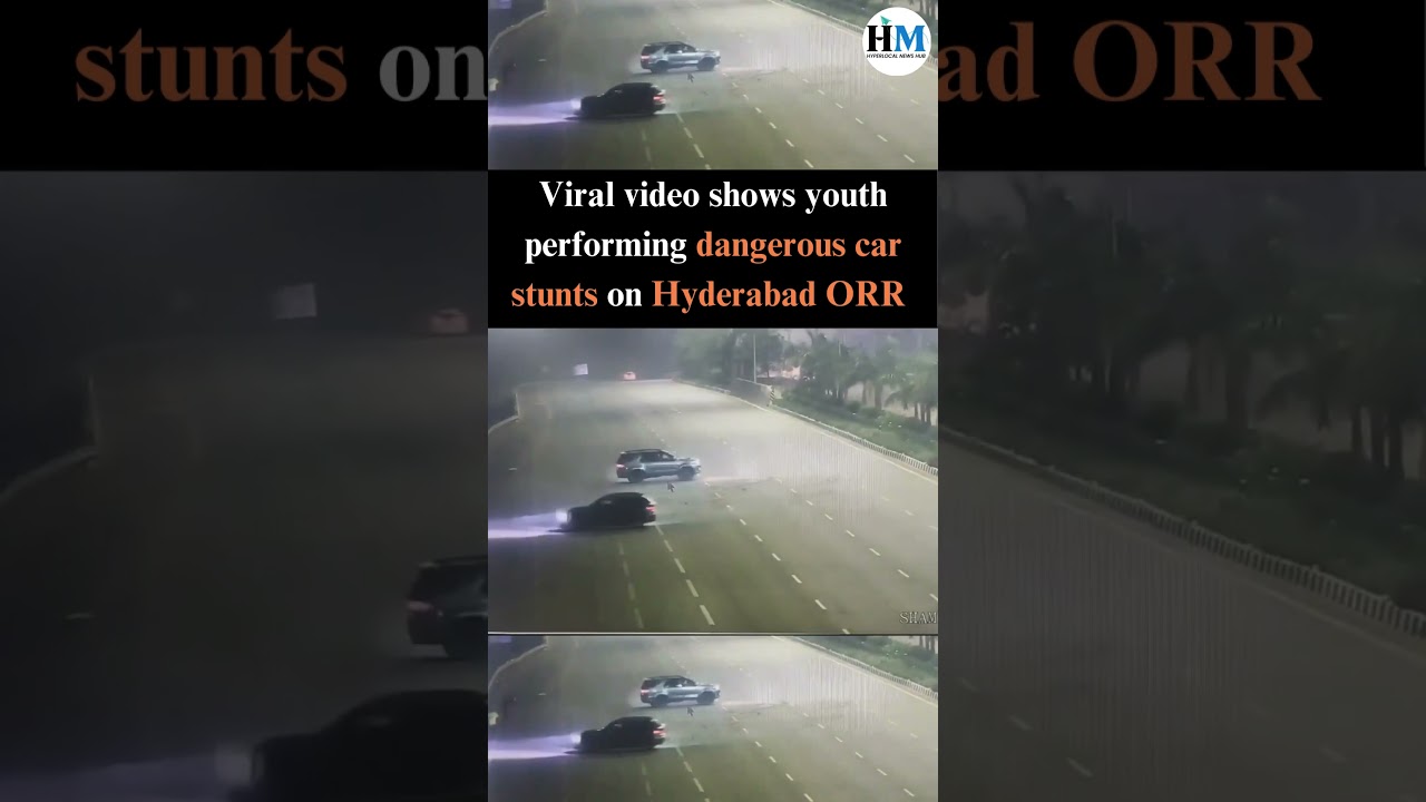 𝐕𝐢𝐝𝐞𝐨 𝐨𝐟 𝐲𝐨𝐮𝐭𝐡 𝐩𝐞𝐫𝐟𝐨𝐫𝐦𝐢𝐧𝐠 𝐫𝐢𝐬𝐤𝐲 𝐜𝐚𝐫 𝐬𝐭𝐮𝐧𝐭𝐬 𝐨𝐧 𝐇𝐲𝐝𝐞𝐫𝐚𝐛𝐚𝐝 𝐎𝐑𝐑 | Hyderabad Mail 