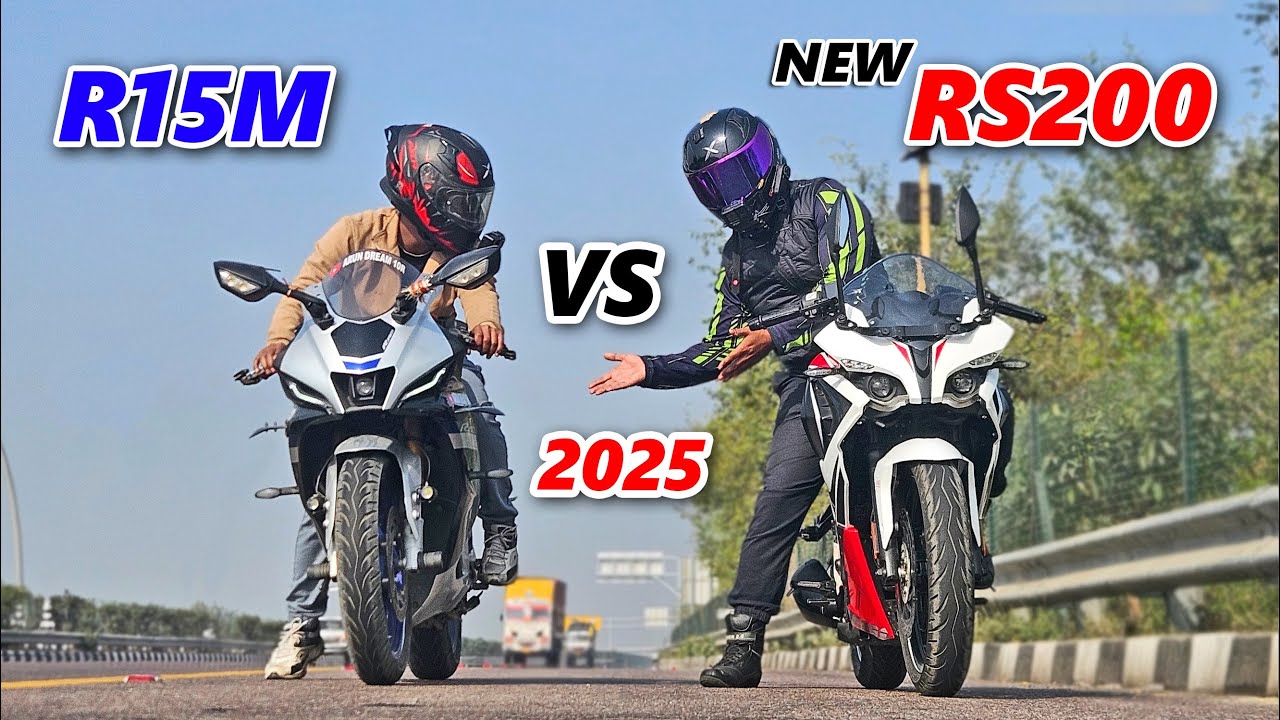 2025 Bajaj Pulsar RS200 Vs Yamaha R15M Most Awaited Drag Race 🔥 | Bolti Band Kar di😅