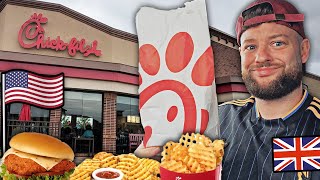 Brit tries Chick-fil-A for the FIRST TIME!