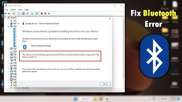 How to Fix Bluetooth Error Code 31 in Windows 11