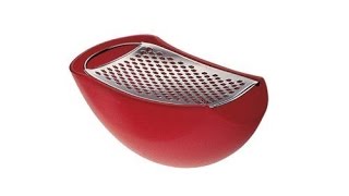 A di Alessi Parmenide Cheese Grater, Red by Alessi