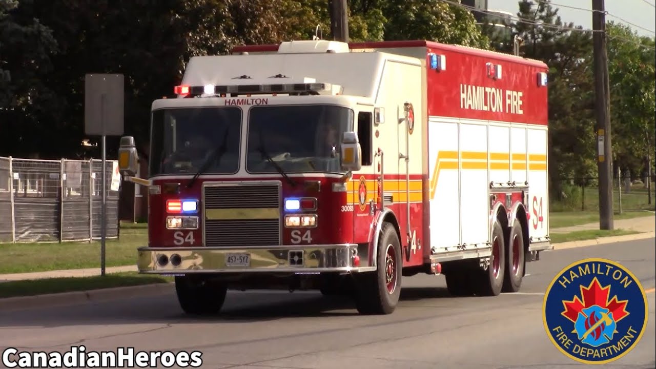 HFD - *RARE* Hamilton Fire E4, S4 & H2 Responding Together For A Hazmat ...
