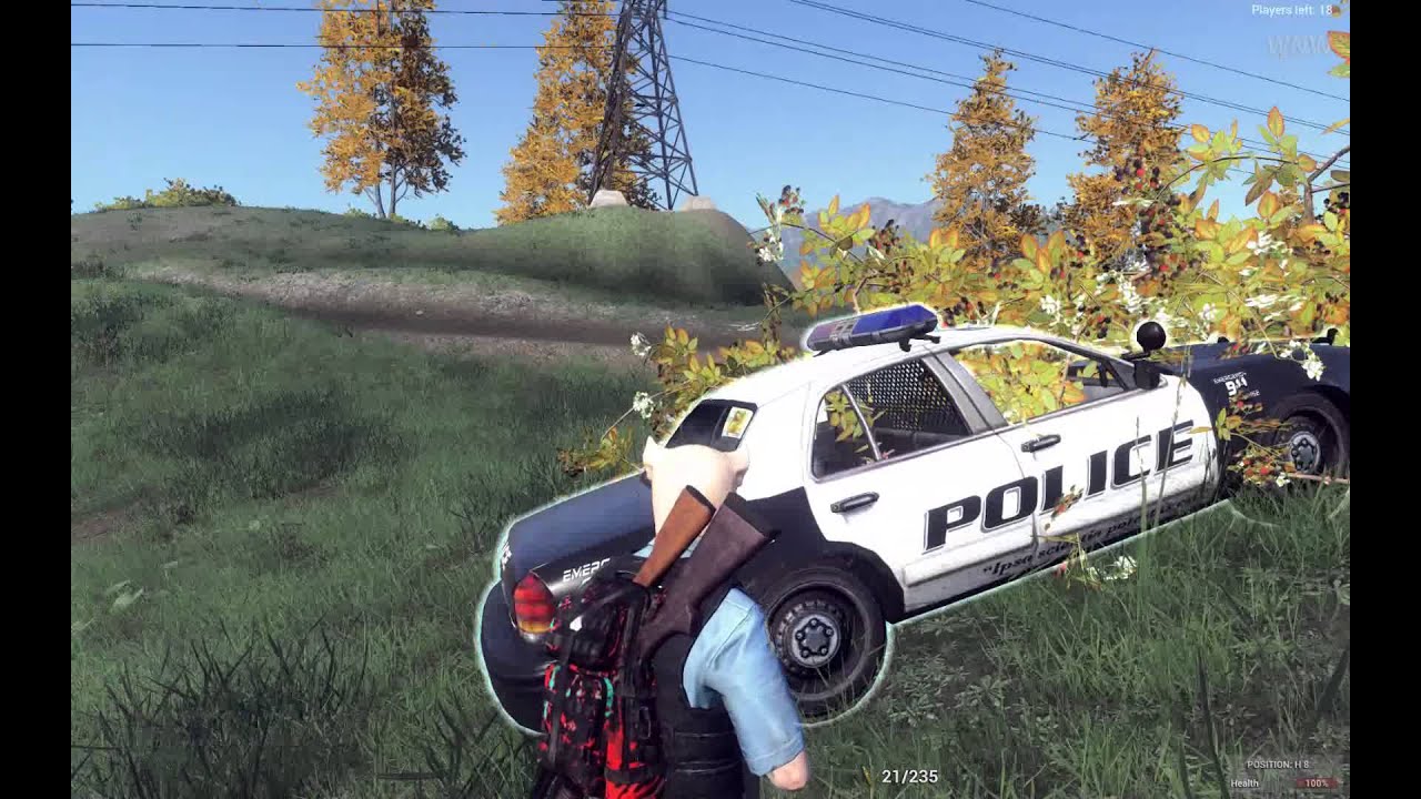H1Z1 regular win while using my complete Pleasant Valley Police Outfit YouTube
