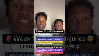 Week 16’s fantasy football semifinal injury roundup