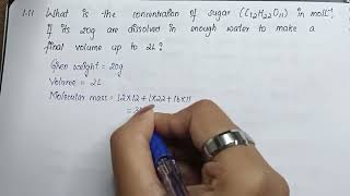 CLASS 11 CHEMISTRY NCERT SOLUTIONS | EXCERCISE-1.11 | CHAPTER- 1 | SOME BASIC CONCEPTS OF CHEMISTRY