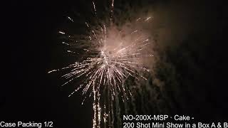 NO-200X-MSP - Cake - 200 Shot Mini Show in a Box A & B