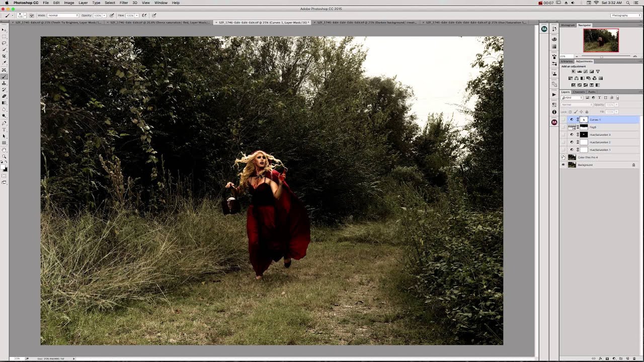 Red Riding Hood project in Photoshop
