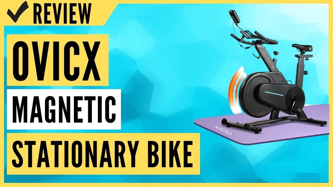 OVICX Stationary Bike Belt Drive Indoor Cycling Workout Bike