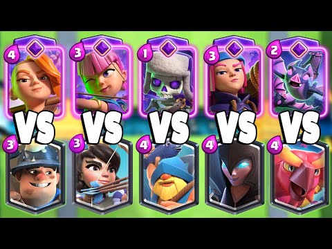 EVOLVED CARDS vs LEGENDARY CARDS #2 - Clash Royale Challenge