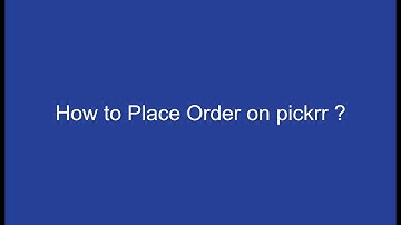 Order Placement on Pickrr Dashboard