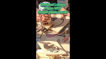 how to cut speaker holes in mdf board with router #mdfboard #router #kayu #viral #trending