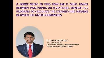 C Program to calculate the distance between two points