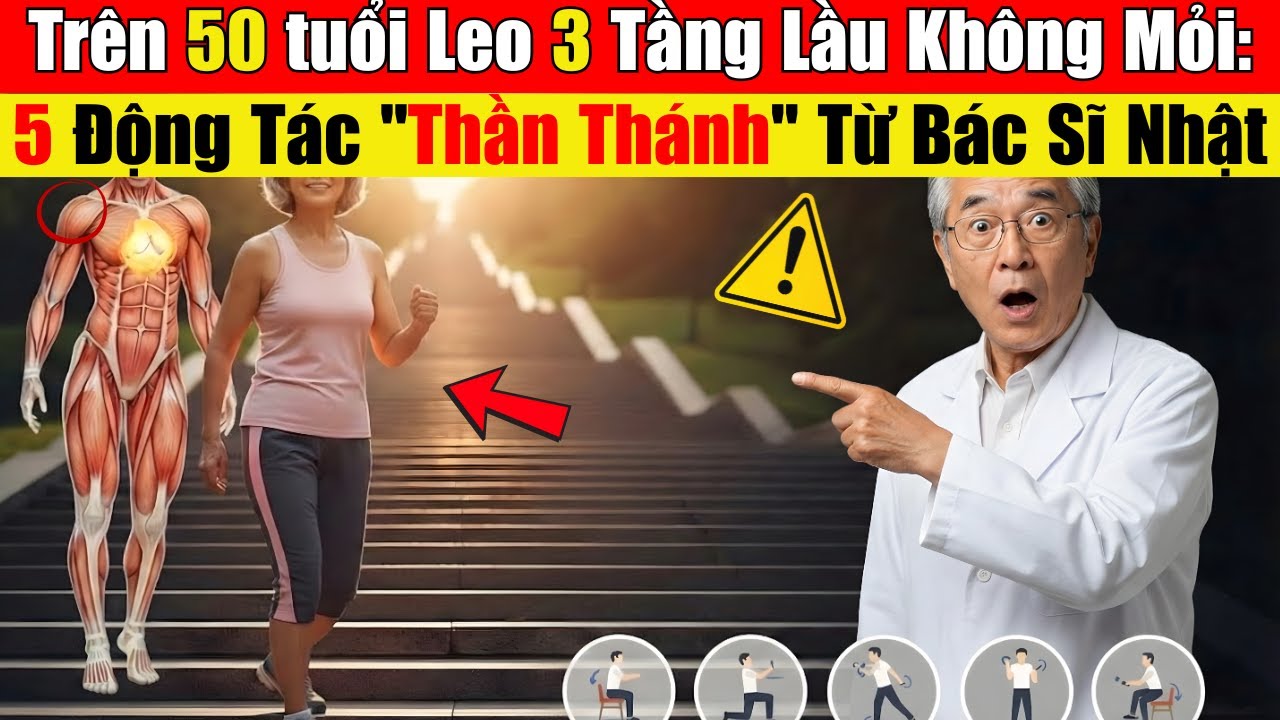 Leo Cầu Thang Không Mỏi Gối: 5 Bài Tập 
