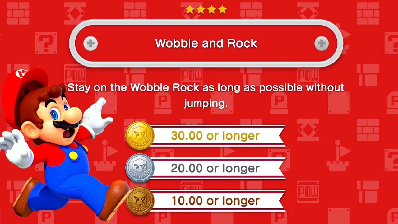 Wobble Rocks 3 New Super Mario Bros. U Deluxe 🌼 Wobble and Rock 🌼 All Challenges Gold ...