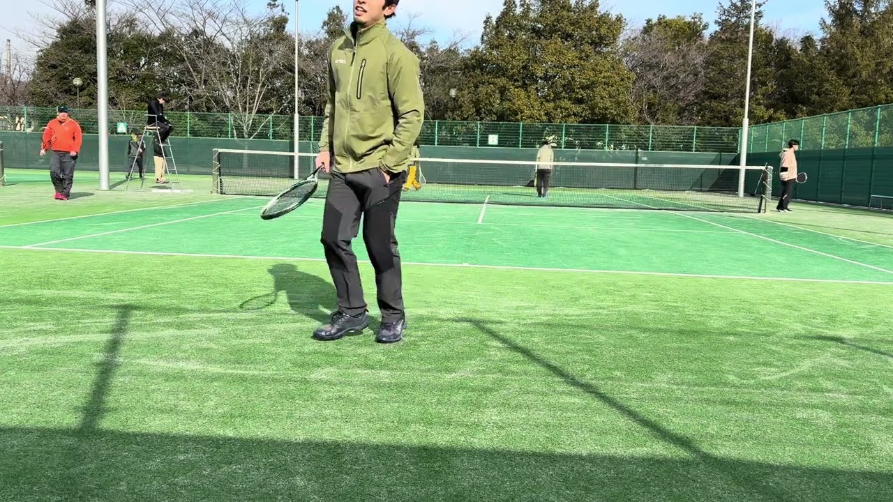 ソフトテニス　第４回お年玉争奪交流戦　吉田・菊地　vs   小玉・内海