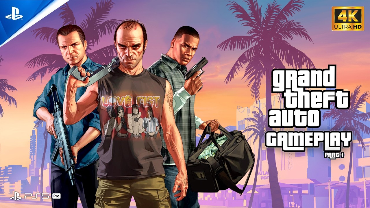 Grand Theft Auto V Gameplay Walkthrough Part 1 - PS5 Pro 4K 60FPS No ...