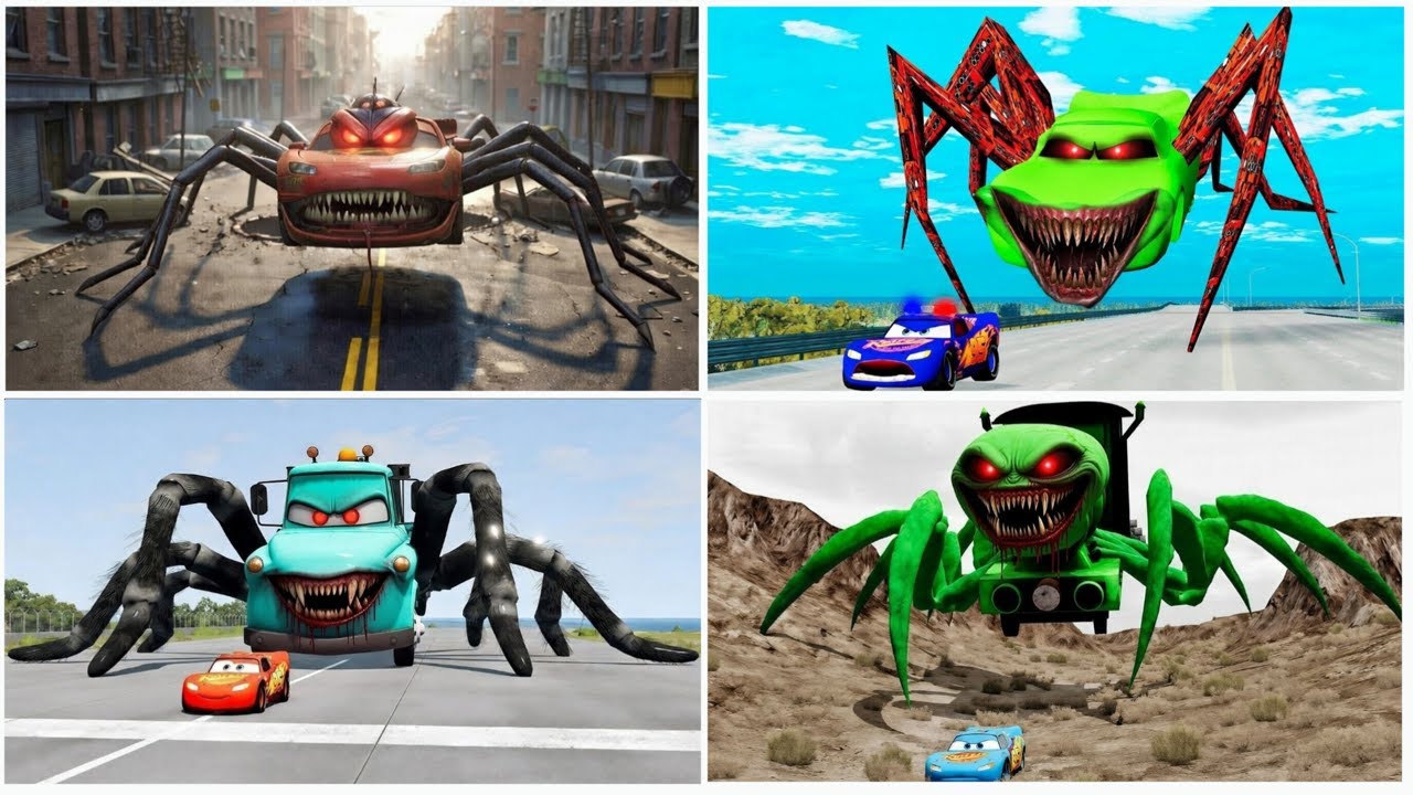 ULTIMATE EVOLUTION! 🦖 Lightning McQueen vs Green Dino Monster & Evil Mecha Crane! 🏗️👹