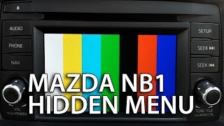 Mazda & TomTom NB1 navigation hidden menu (diagnostic service mode, CX-5, 6 Atenza)