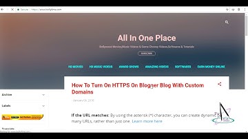 How To Active/Enable HTTPS For A Costum Domain On Blogger Blog