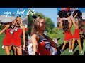 GAME DAY AS A COLLEGE CHEERLEADER | uga v kent state