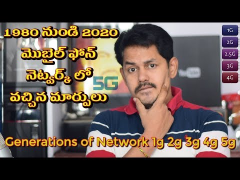 Generations of Mobile Network 1g 2g 3g 4g 5g: Explained!, in Telugu, Tech-Logic