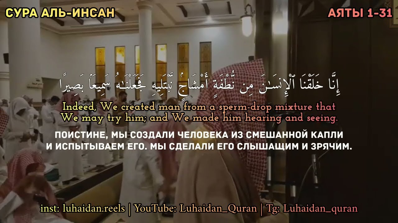 Мухаммад Люхайдан Аль-Инсан | محمد اللحيدان سورة الانسان | Muhammad Luhaidan Al-Insan