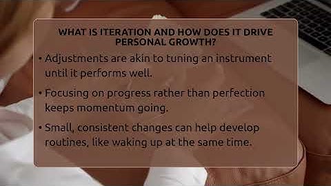 What Is Iteration And How Does It Drive Personal Growth? - The Time Management Pro