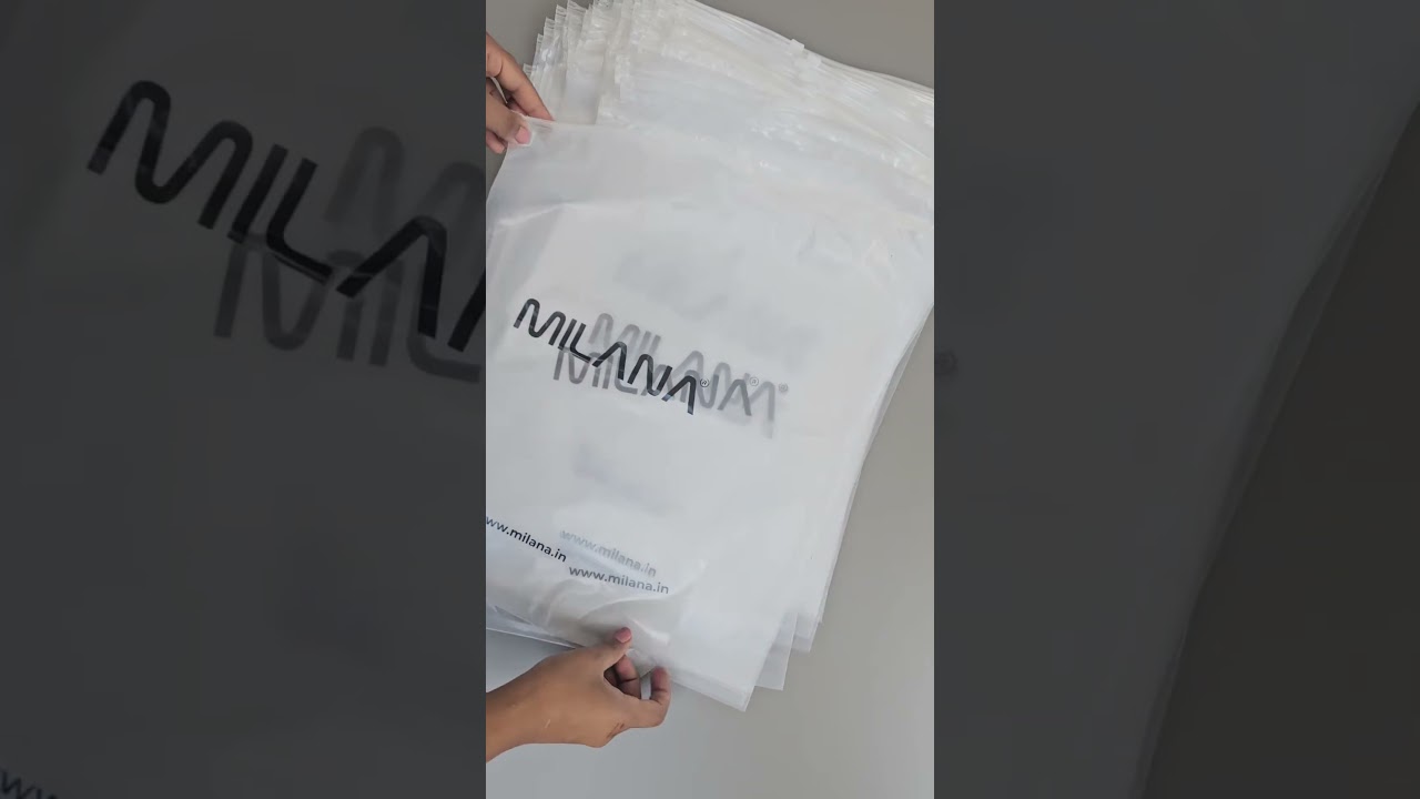 Customised Frosted Zipper Bags for T-Shirt Packaging | 12x16 Inch | LabelHub Pakistan
