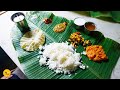 Most famous andhra pradesh traditional food unlimited banana leaf thali rs 130 only l guntur food